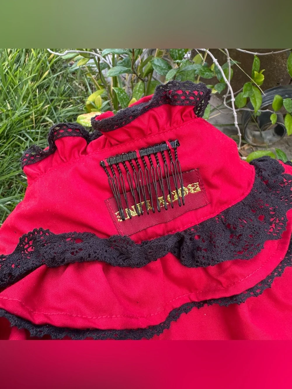 Bodyline EGL Gothic Lolita Jfashion Red & Black Beautiful Ribbon Bow Bonnet